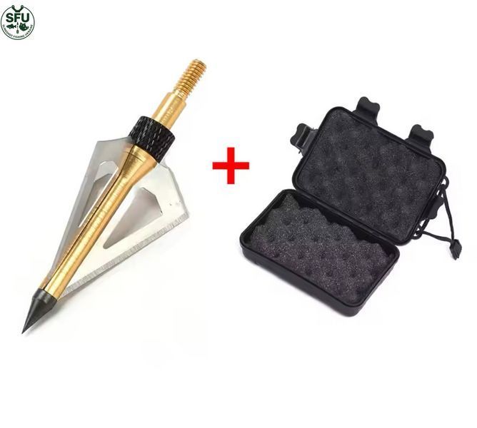 Arrow tip (broadhead set) + case