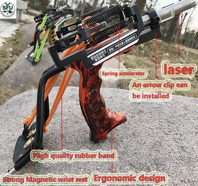 Lightning Slingshot Crossbow for Hunting and Fishing