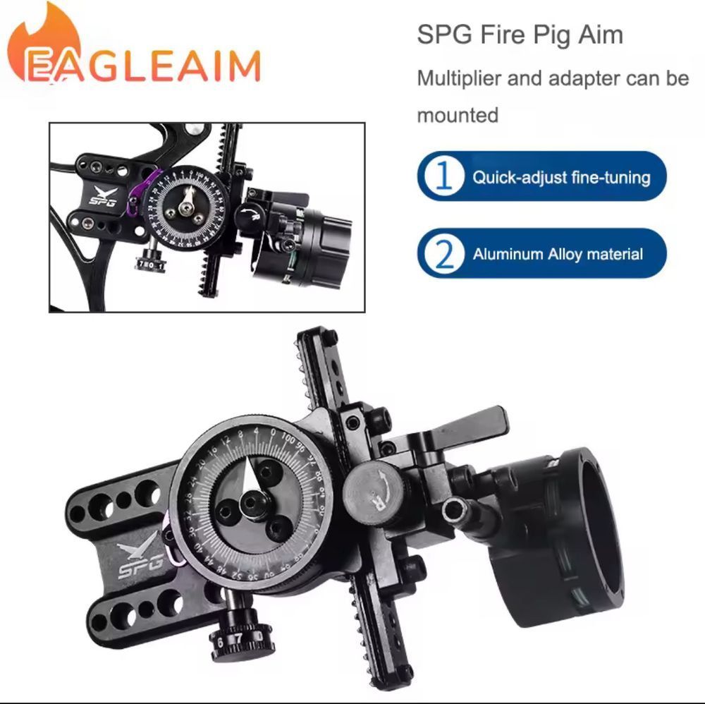 Professional SPG Tommy Hogg Sight for Compound Bow