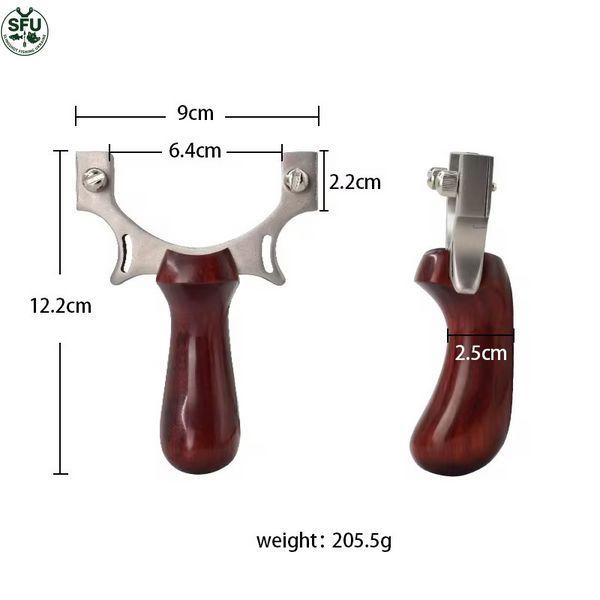 Slingshot &ldquo;WoodHunter Pro&rdquo; &ndash; natural wood + steel