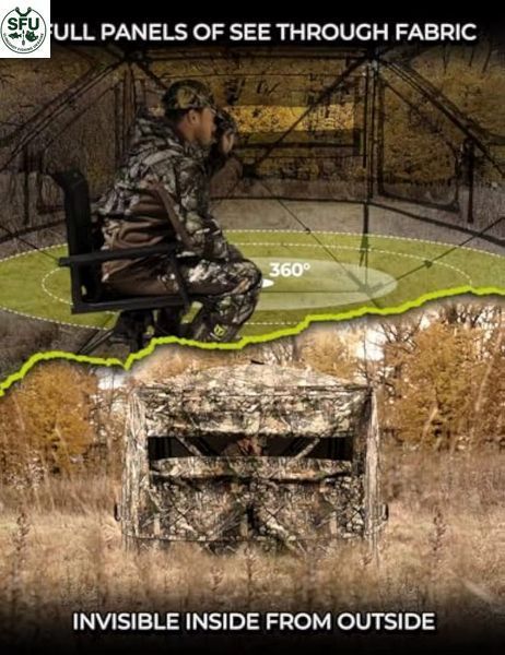 Hub-Style Pop-Up Hunting Blind for 2&ndash;3 People
