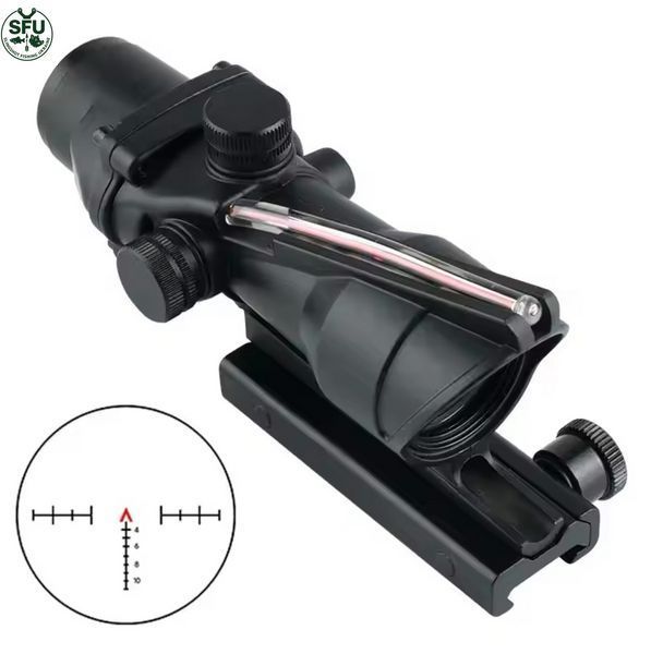 Оптичний приціл ACOG 4x32 з підсвіченою центральною точкою та кріпленням Weaver/Picatinny sfu-opt-432acog-01 фото