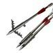 Bowfishing Harpoon Dart with Fletching and Extended Barbs