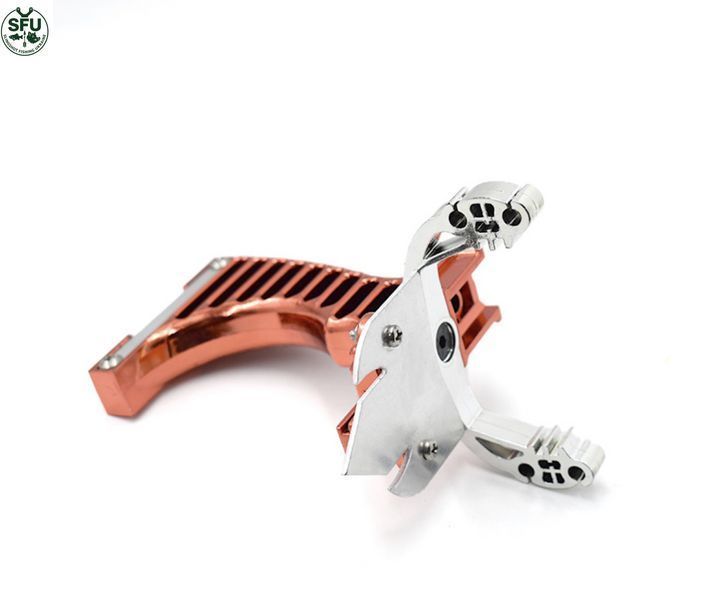 Challenger Resin Slingshot, Red and Blue
