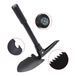 Universal travel camping folding shovel 5 in 1 with case