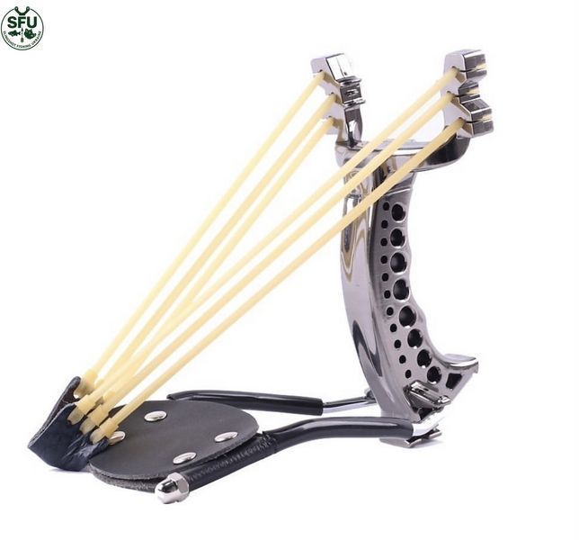 Fishing slingshot with a wrist brace