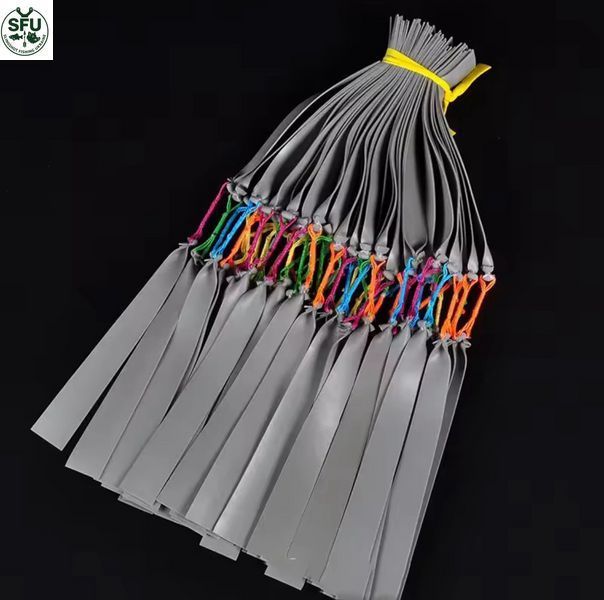 Flat Natural-Latex Slingshot Band for Darts, 1.0 mm