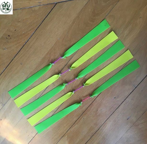 Flat Natural-Latex Slingshot Band for Darts, 1.0 mm