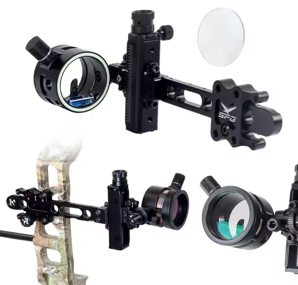 Professional SPG Sight with Illumination and Micro-Adjustment | Optical Sight for a Compound Bow