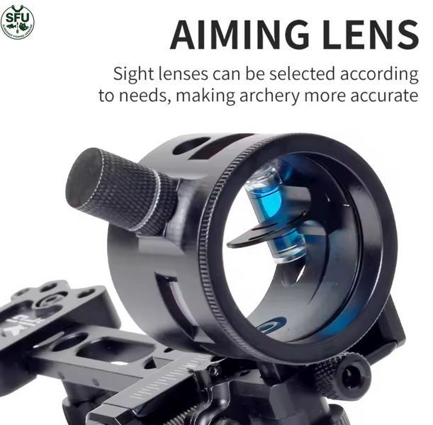 Professional SPG Sight with Illumination and Micro-Adjustment | Optical Sight for a Compound Bow